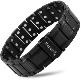 3x Strength Titanium Magnetic Bracelet for Men (Black)