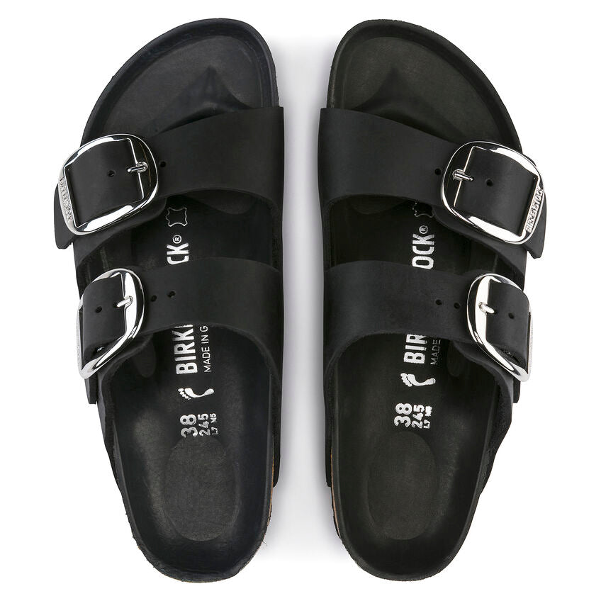 Birkenstock - Arizona Big Buckle Oiled Leather Black N 1011075