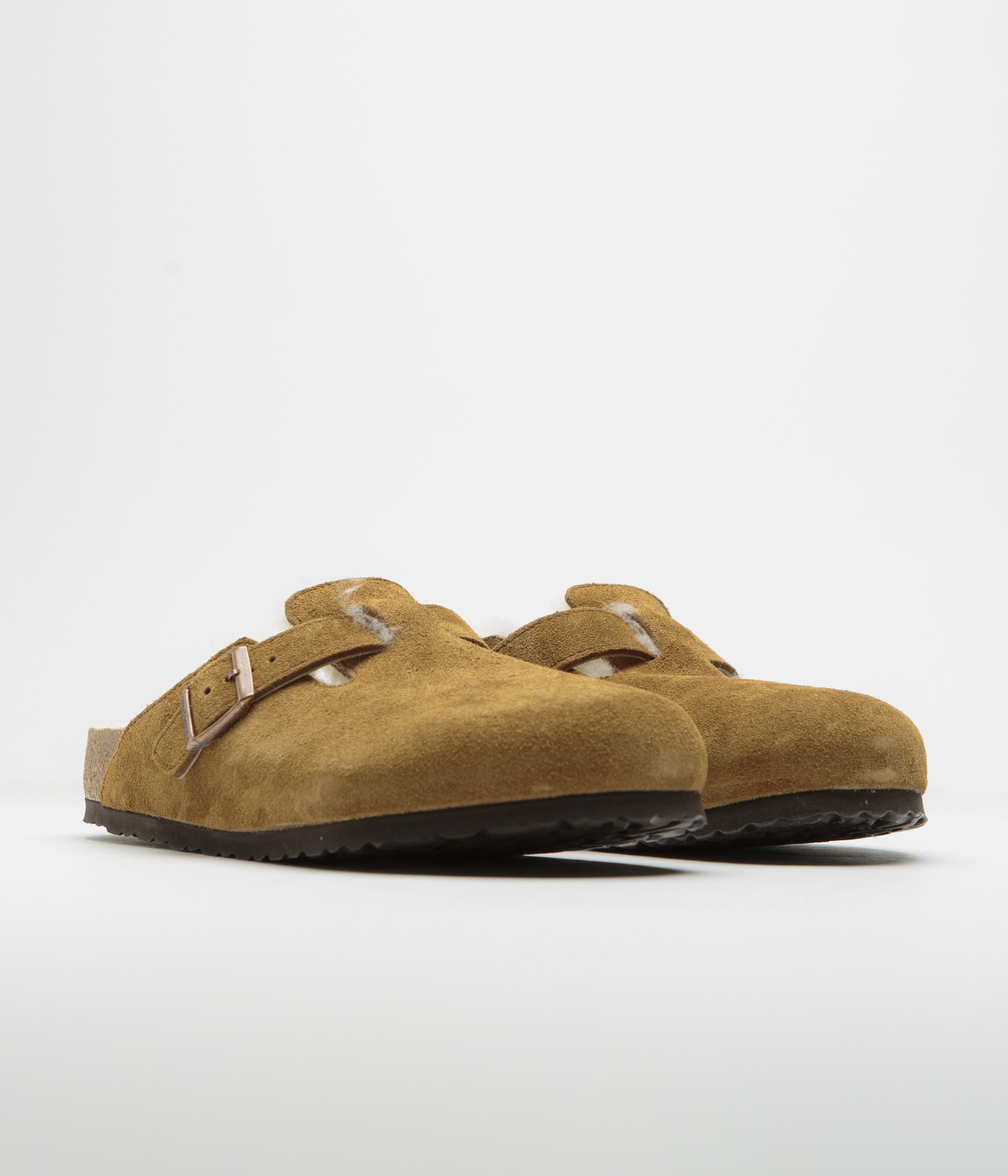 Birkenstock Boston Shearling Sandals - Mink