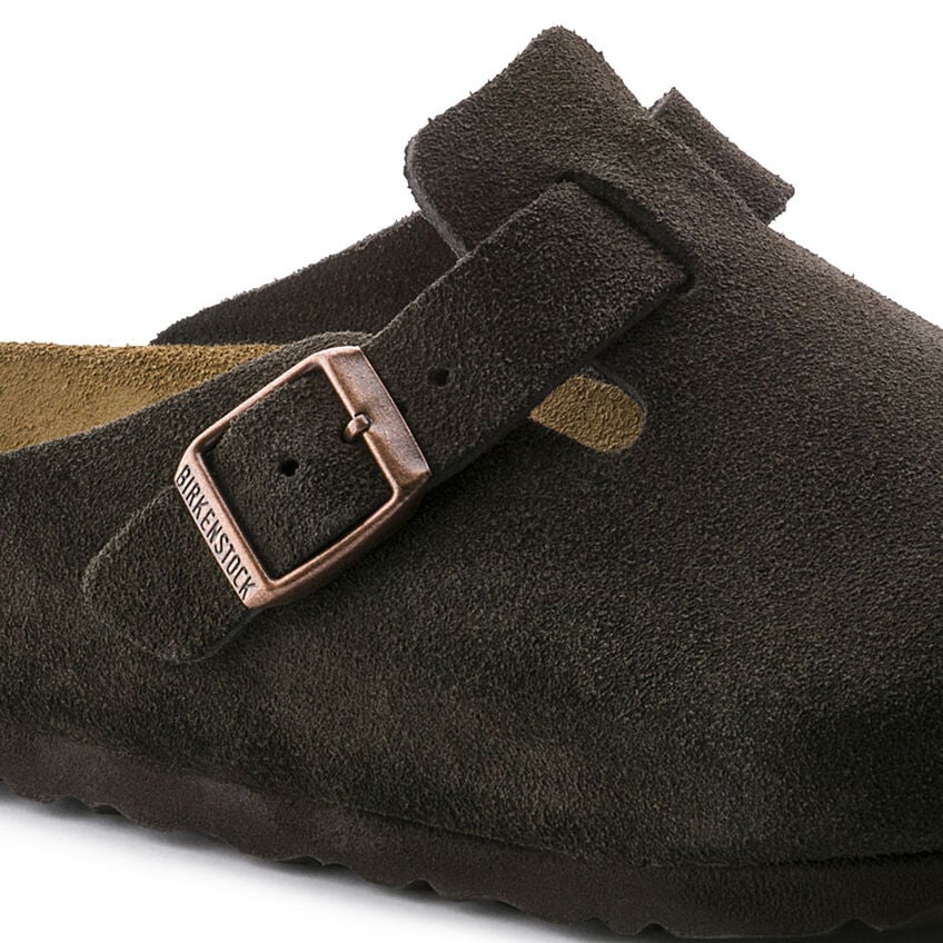 Birkenstock Boston Soft Footbed - Mocha Suede