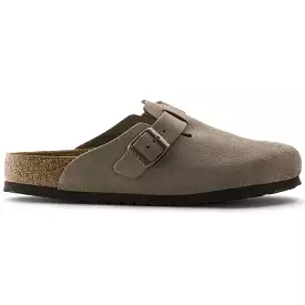 Birkenstock Boston Soft Footbed - Taupe Suede