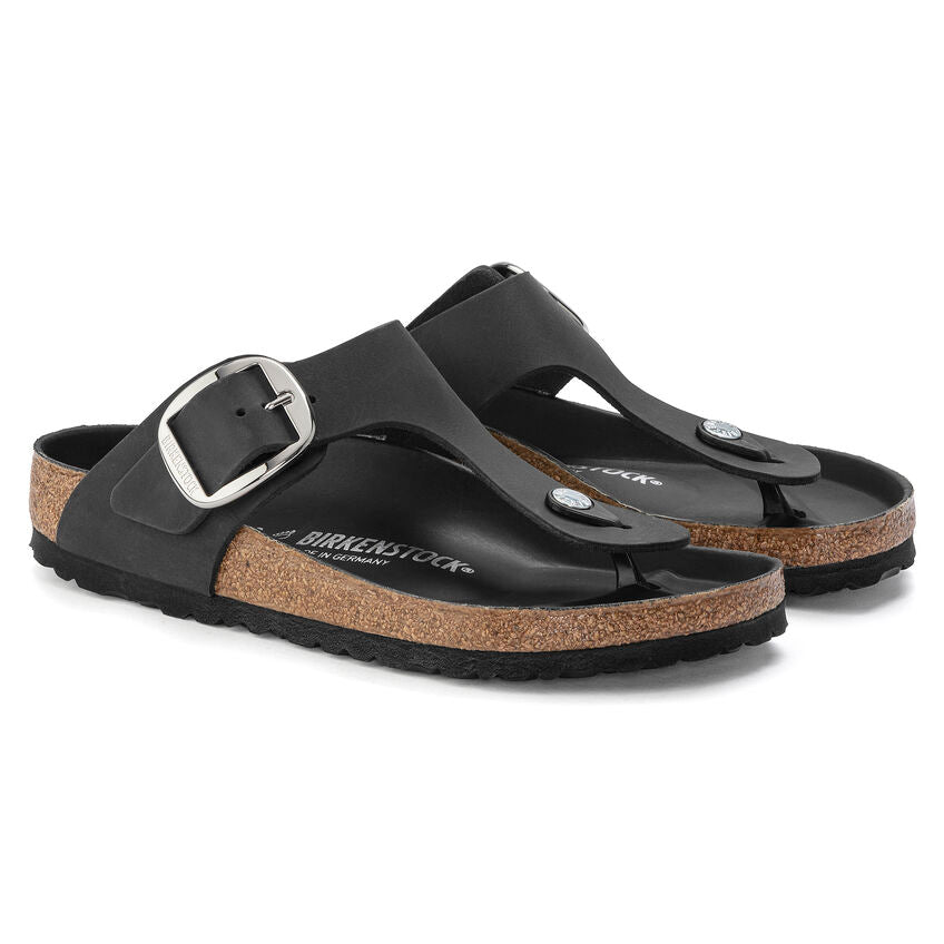 Birkenstock - Gizeh Big Buckle Leather Black Hex R 1023334