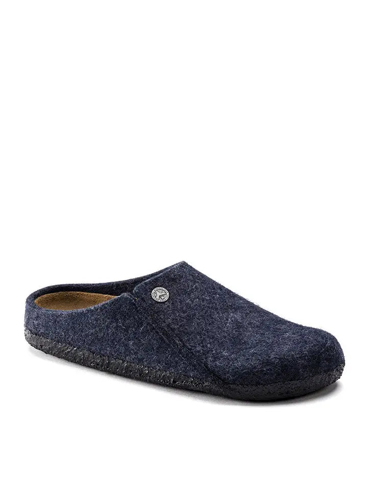 Birkenstock Zermatt Shearling Narrow Slipper Dark Blue