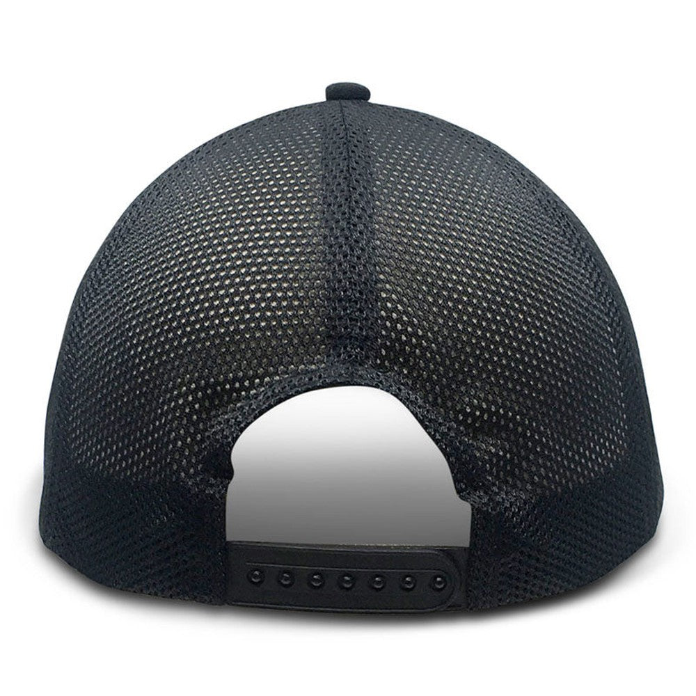 Black Wicking Soft Mesh - Unstructured Baseball Cap