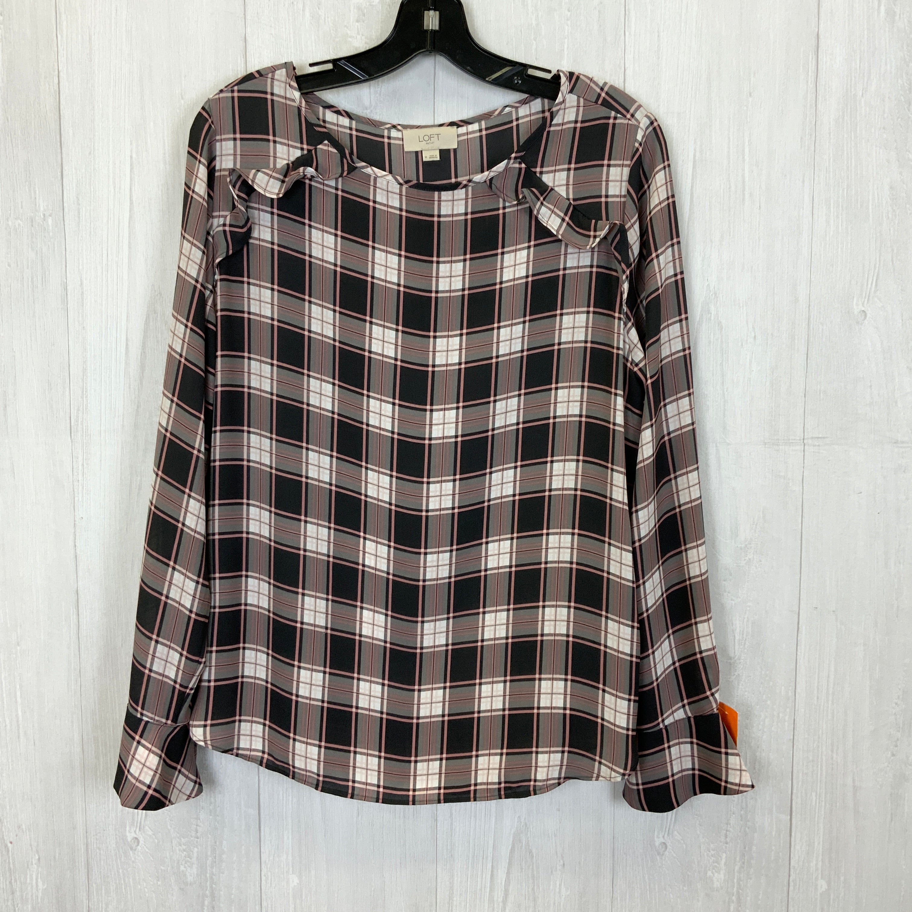 Blouse Long Sleeve By Loft  Size: M