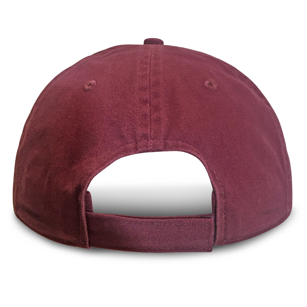 Burgundy Washed - Unstructured Baseball Cap