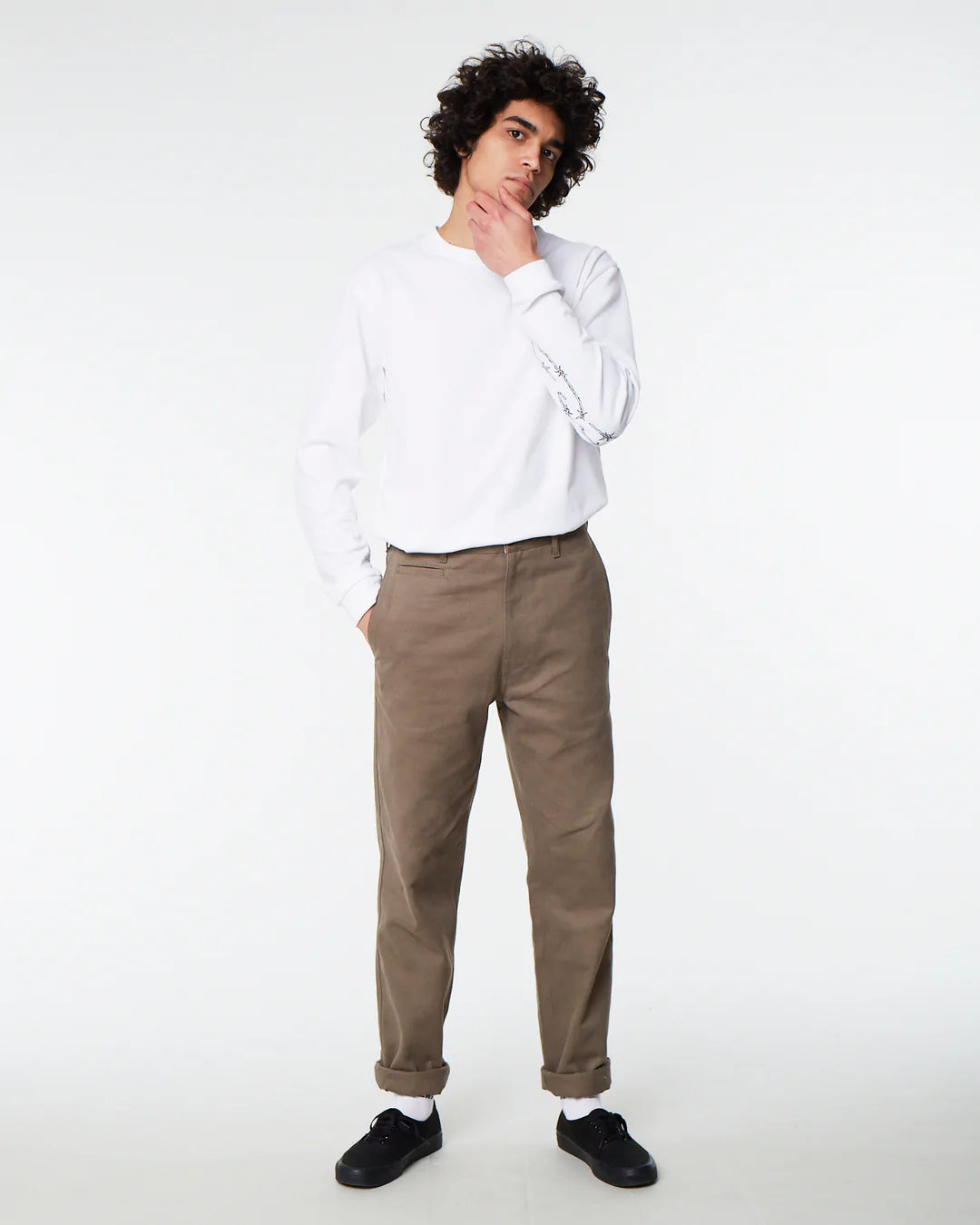 Eat Dust Clothing Keats Cotton Service Chino Lovat