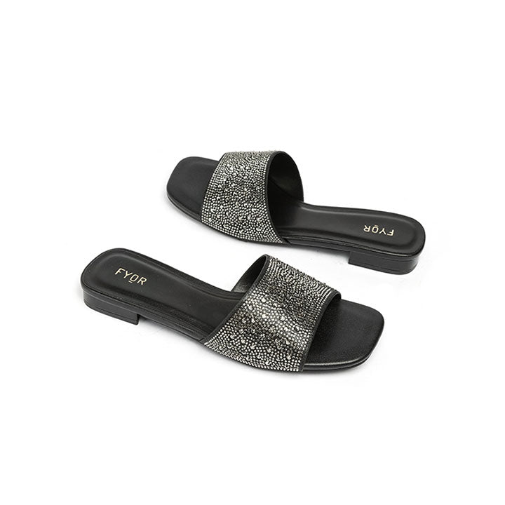 Embellished Diamante Slides HL 162