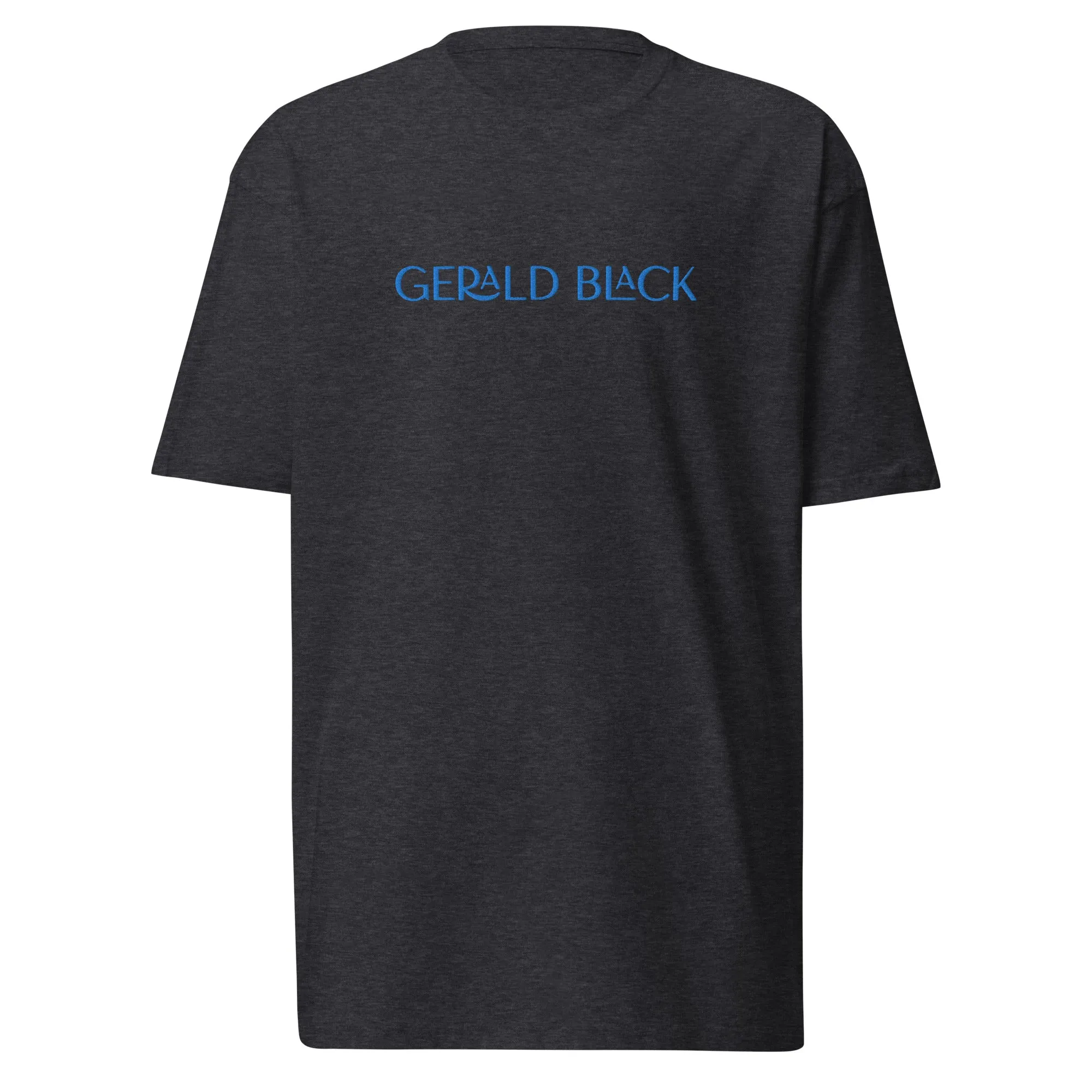 Gerald Black Premium Heavyweight Black Statement T-Shirt for Men