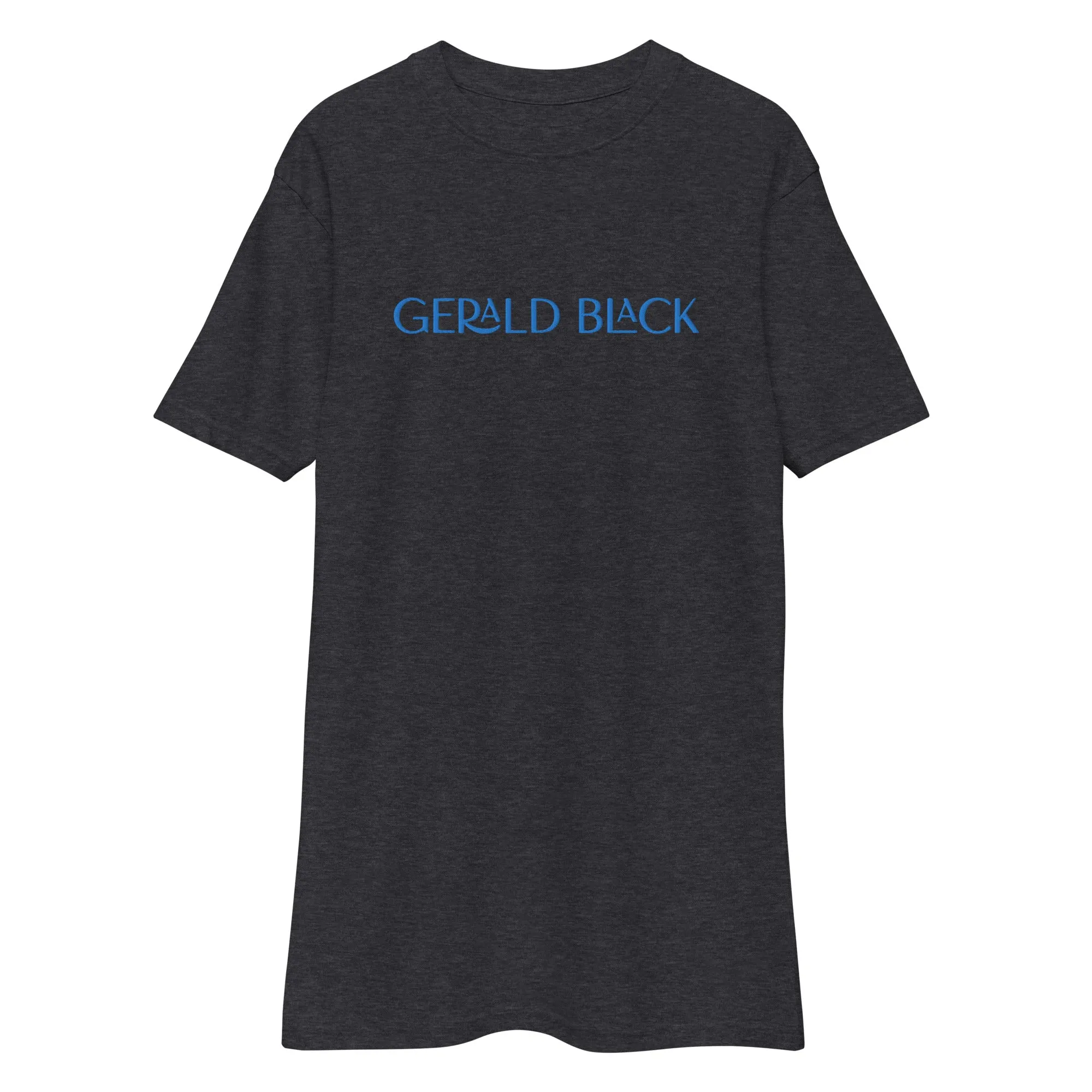 Gerald Black Premium Heavyweight Black Statement T-Shirt for Men