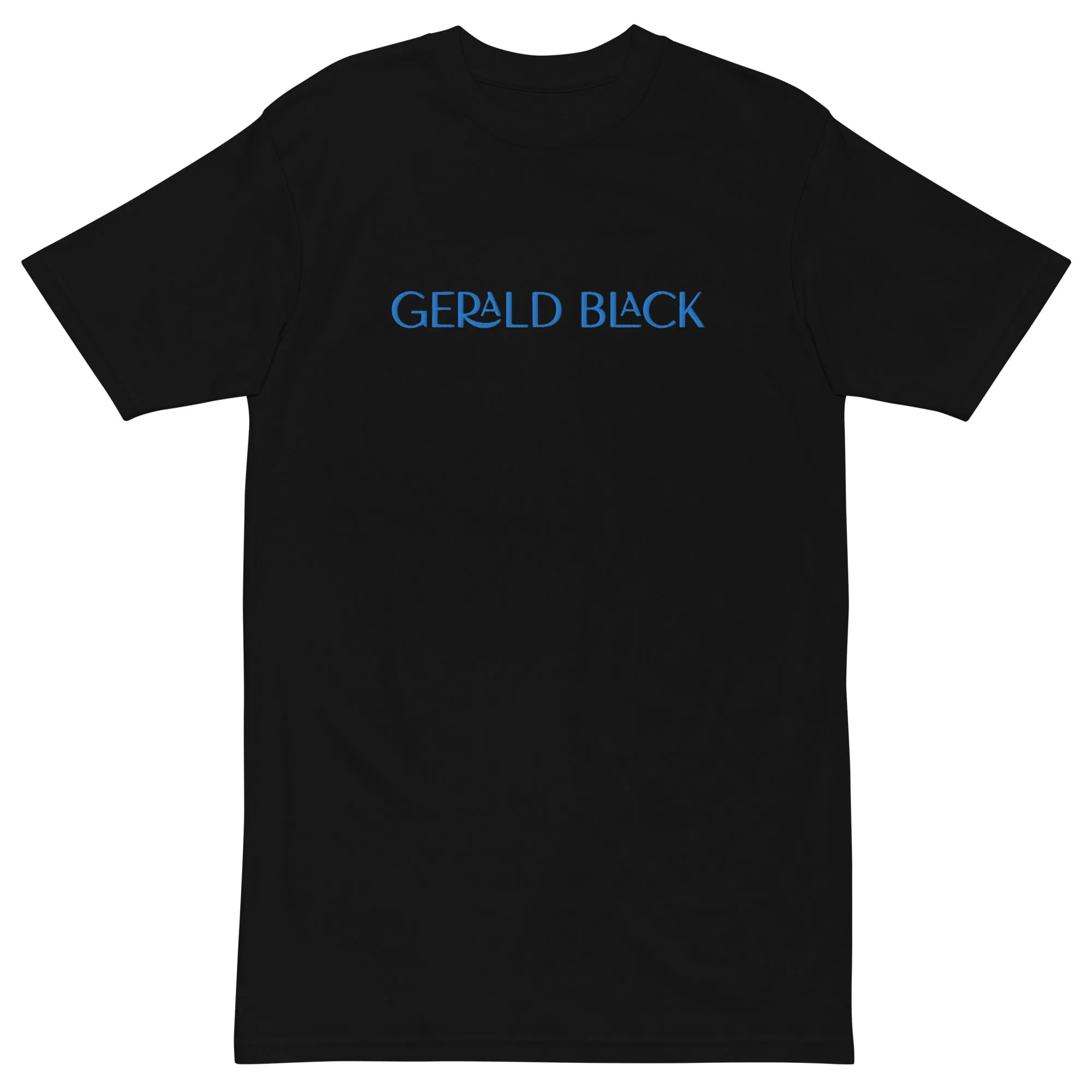 Gerald Black Premium Heavyweight Black Statement T-Shirt for Men