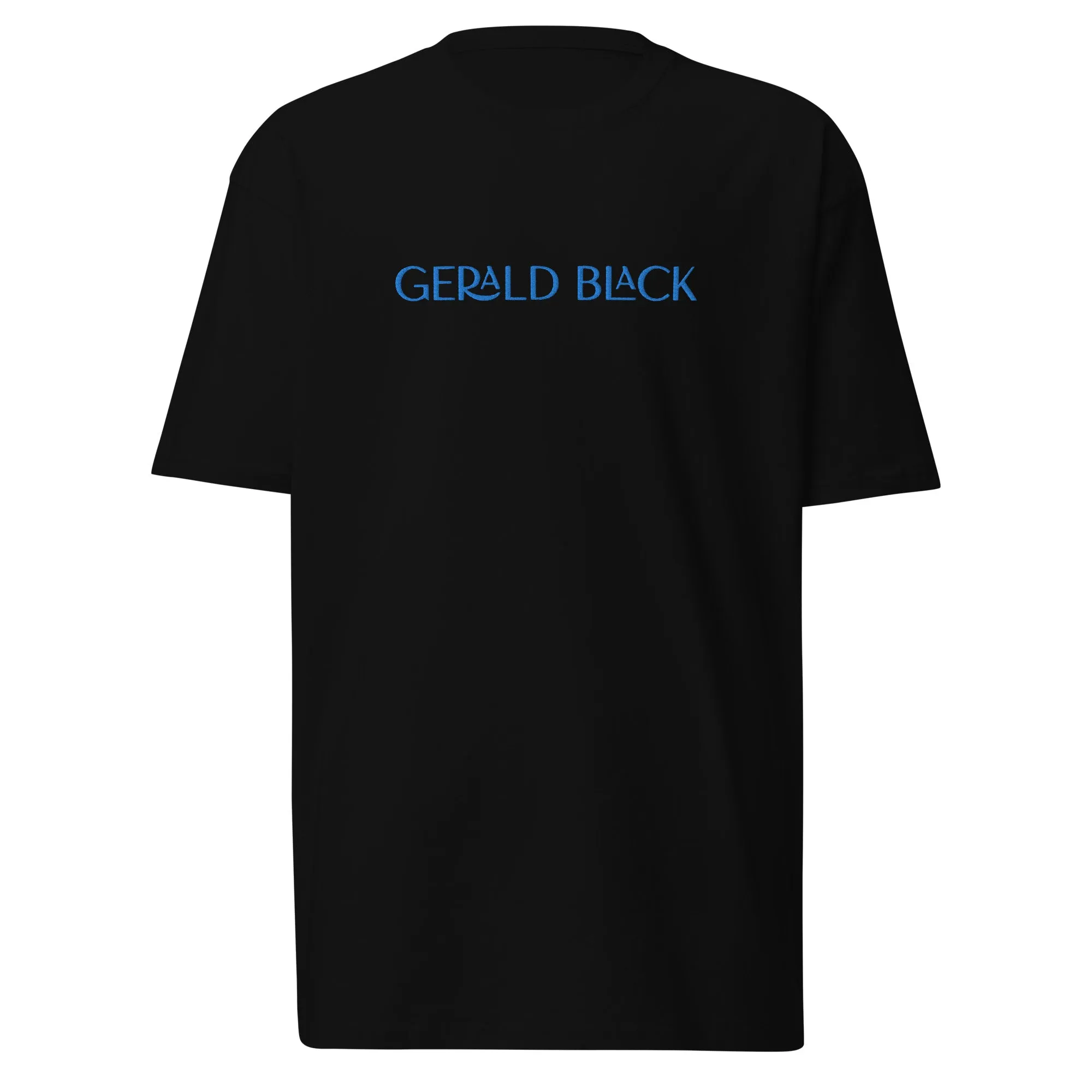 Gerald Black Premium Heavyweight Black Statement T-Shirt for Men