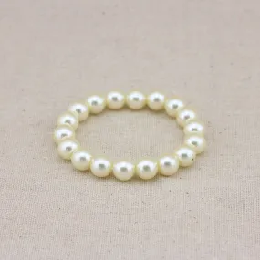 Graceful Faux Pearl Linked Bracelet