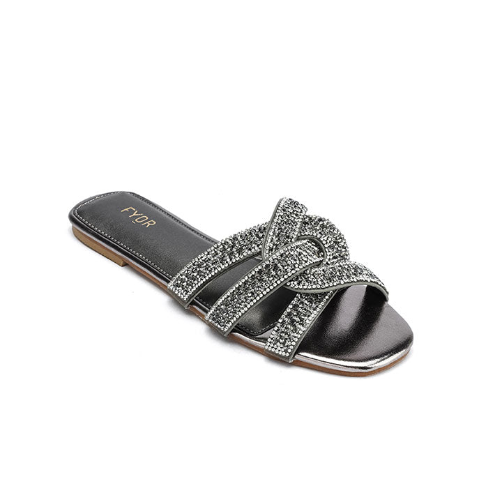 Knotted Straps Slip-on Sandal MY 341