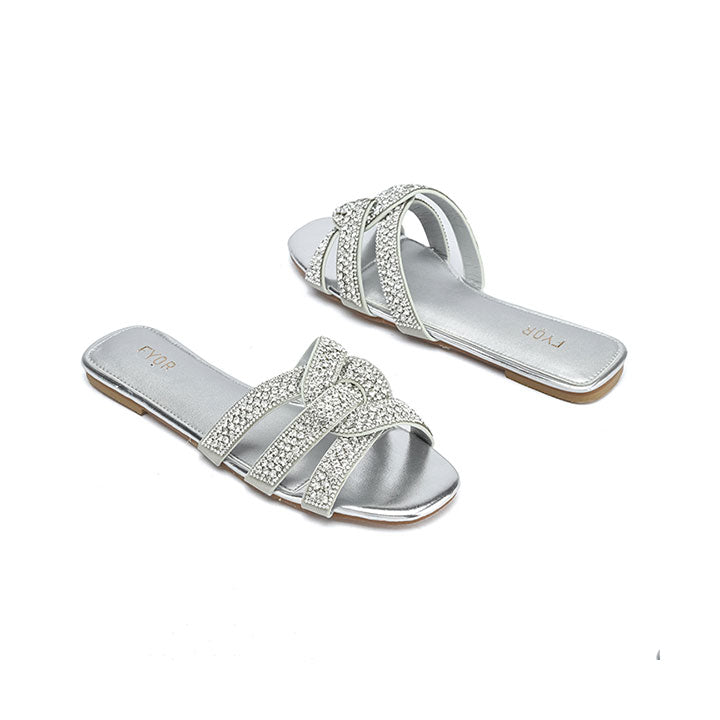 Knotted Straps Slip-on Sandal MY 341