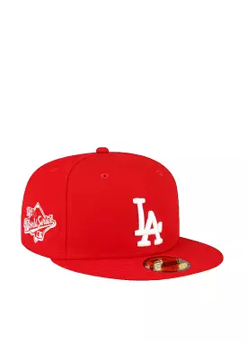 Los Angeles Dodgers Side Patch World Series 1988 59Fifty Fitted Hat 60291335 Scarlet 60291335