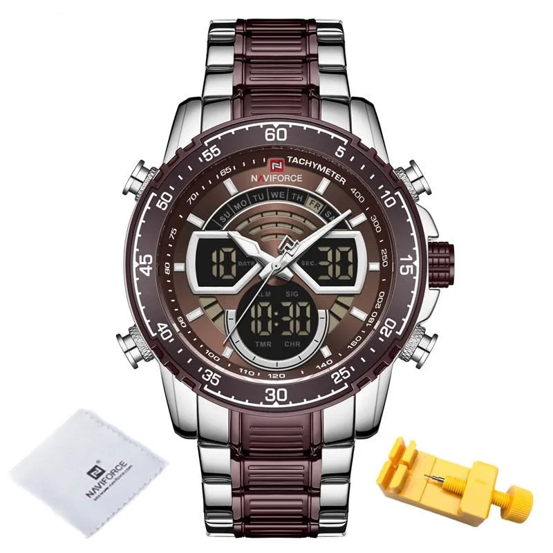 Luxury Original Quartz Digital Analog Sport Wrist Watch for Men