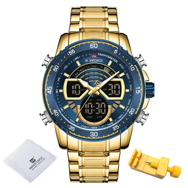 Luxury Original Quartz Digital Analog Sport Wrist Watch for Men