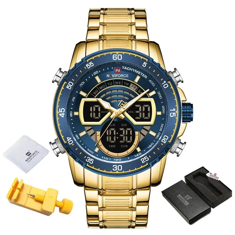 Luxury Original Quartz Digital Analog Sport Wrist Watch for Men