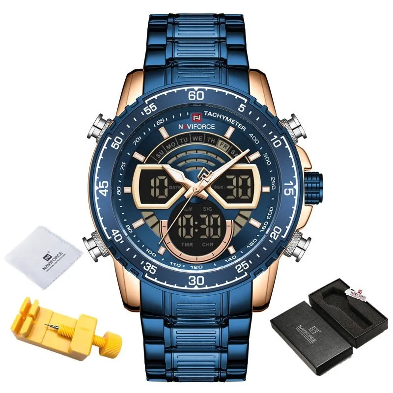 Luxury Original Quartz Digital Analog Sport Wrist Watch for Men