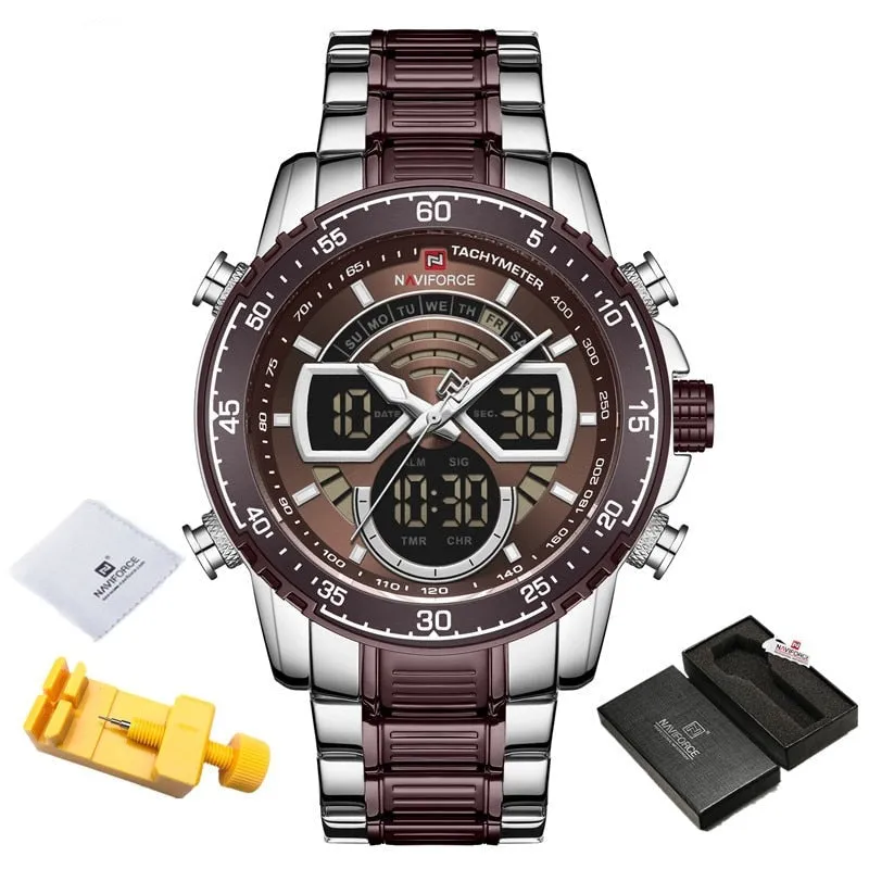 Luxury Original Quartz Digital Analog Sport Wrist Watch for Men