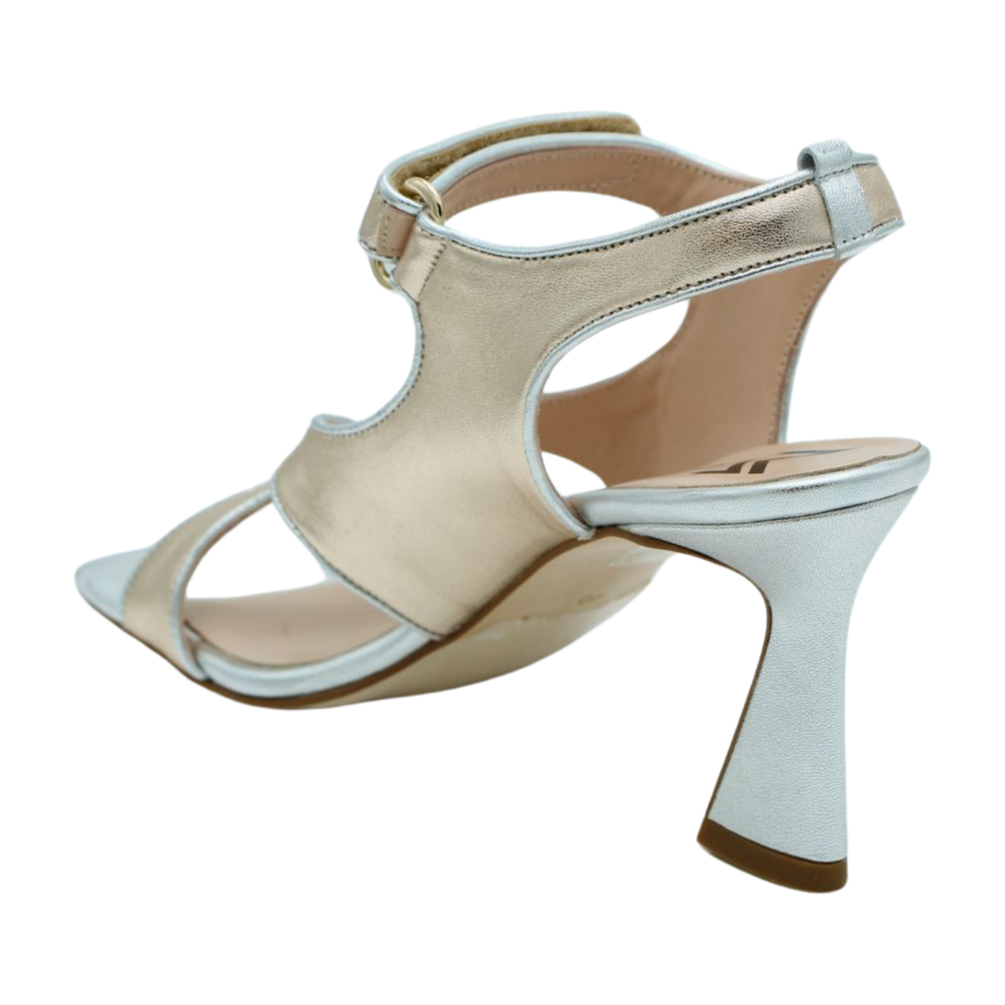 MARIAN Gold / Silver Leather Heeled Sandal 52902