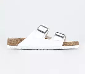 Mens Birkenstock Arizona Two Strap White Birko