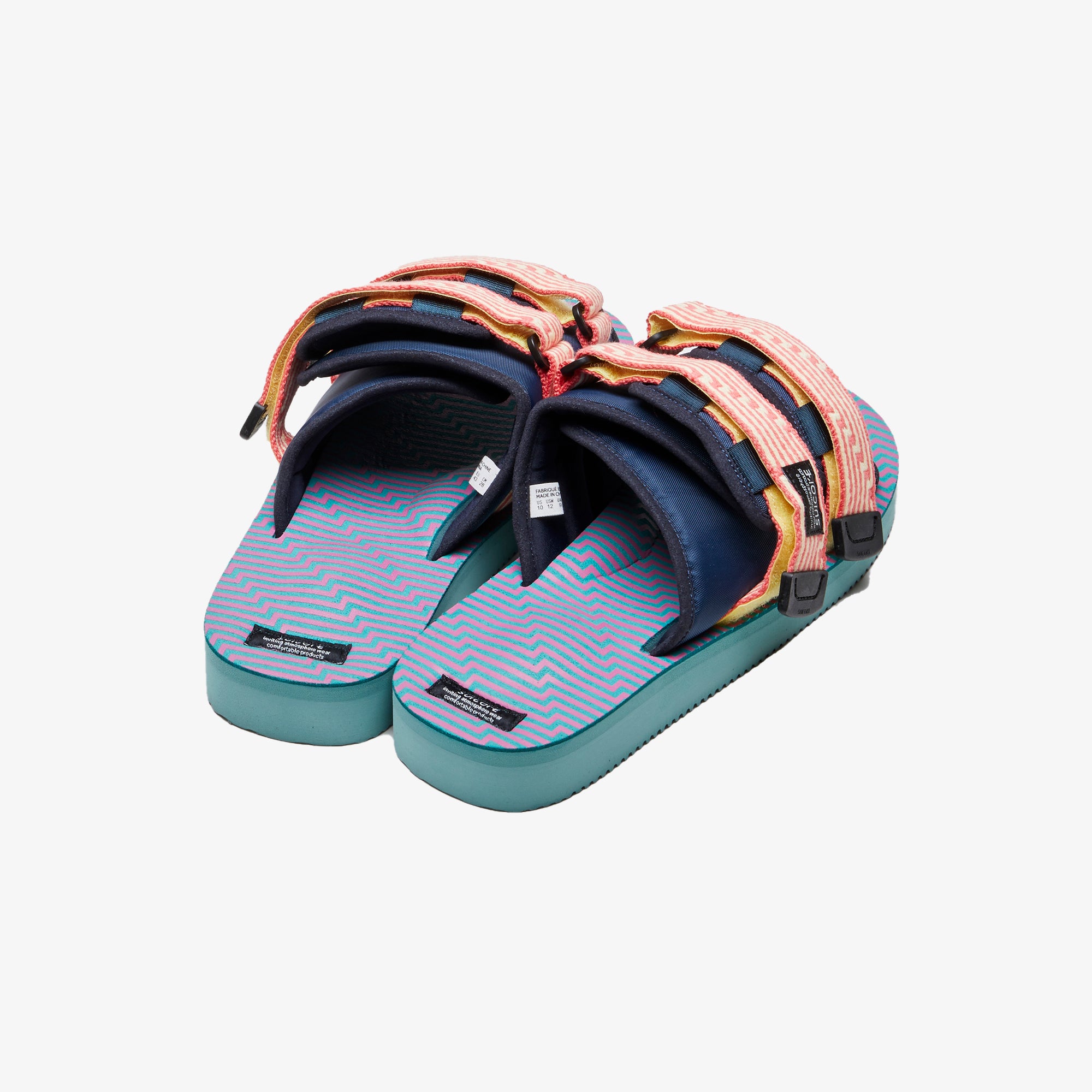 MOTO JACQUARD TOUCH-STRAP 'NAVY BLUE/CORAL PINK/SEA GREEN'