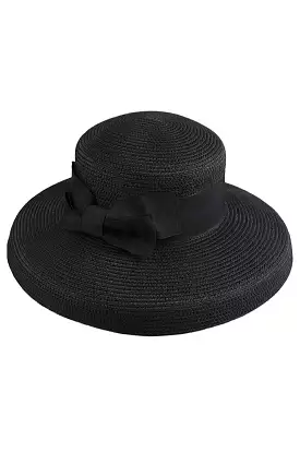 Oatmeal Black Bell Brim Hat