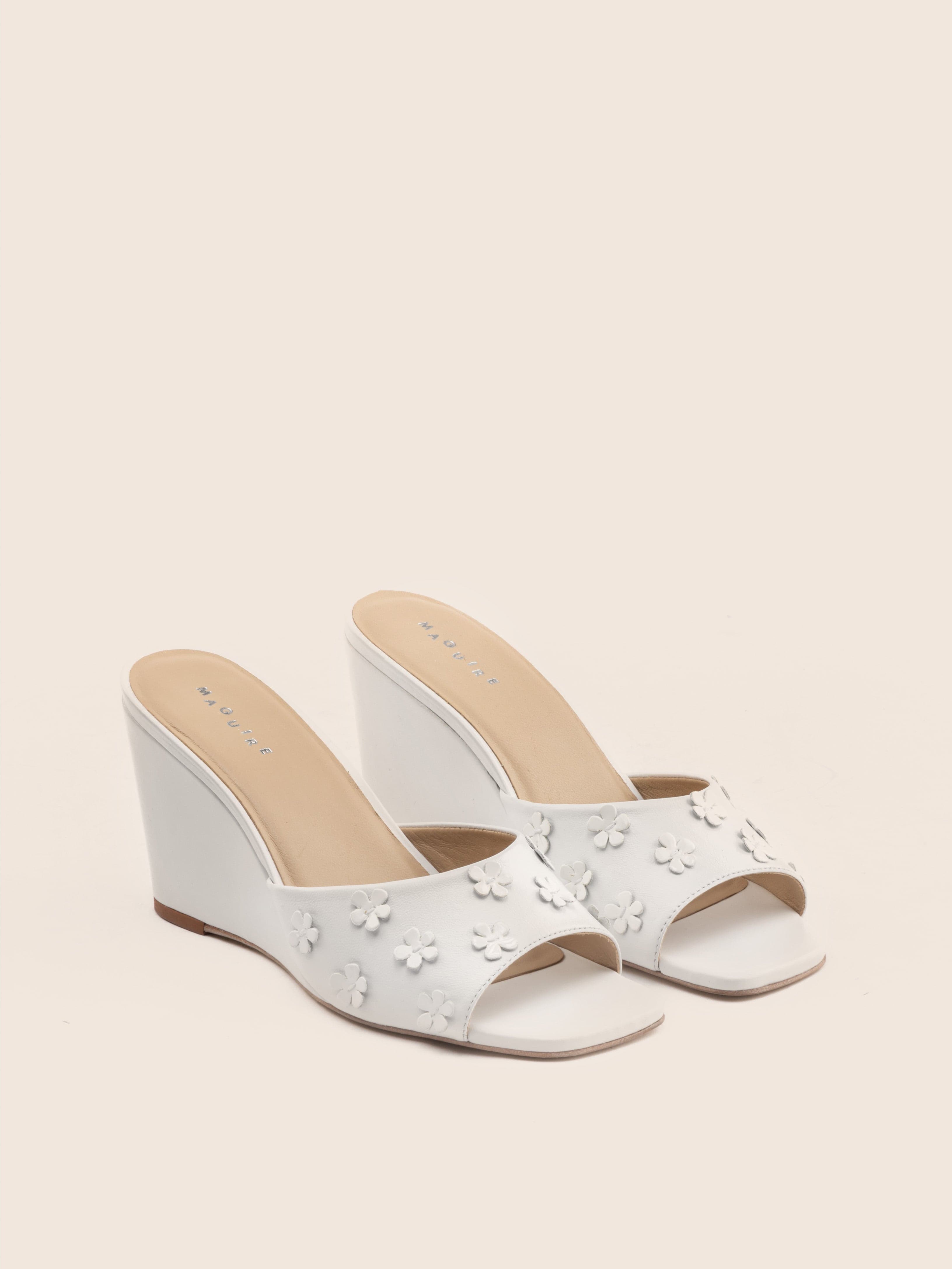 Olinda White Heel