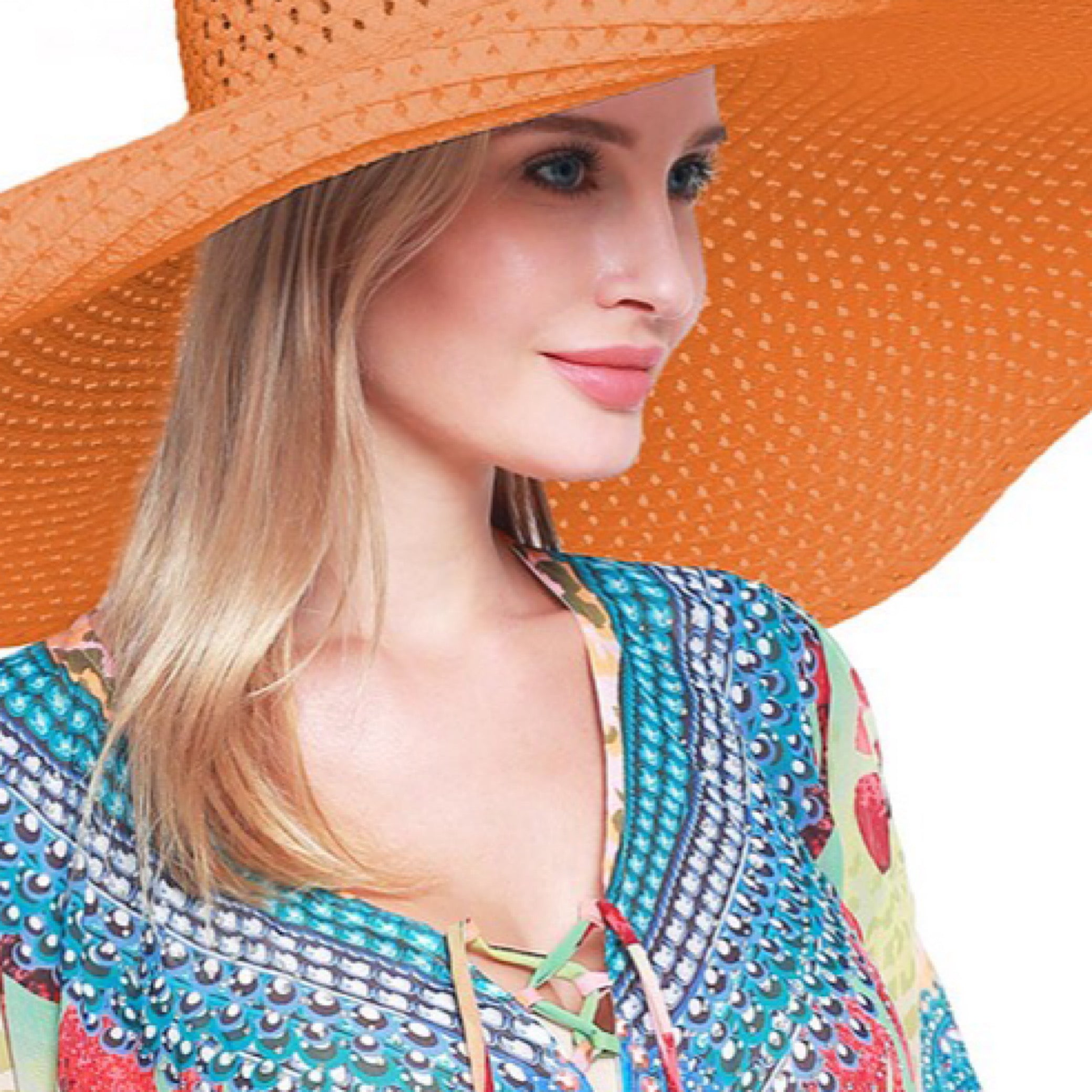 Oversized Beach Resort Wide Brim Hat