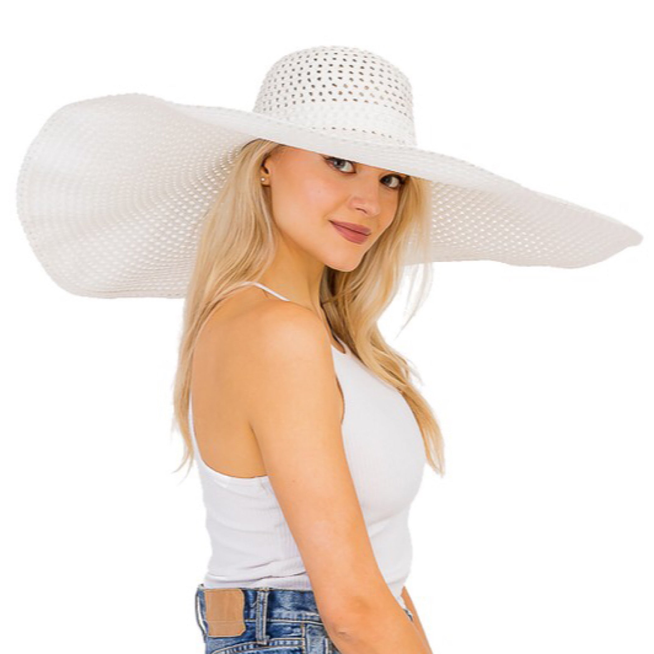 Oversized Beach Resort Wide Brim Hat