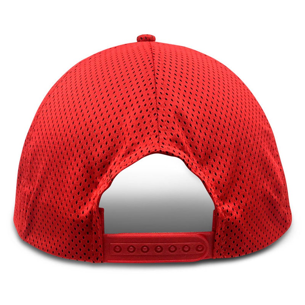 Red Wicking Soft Mesh - Unstructured Baseball Cap