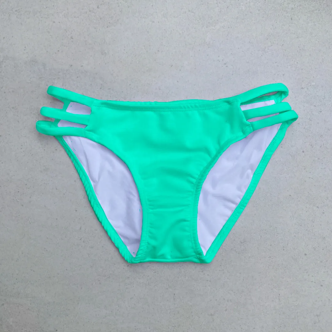 Strappy Bikini Bottom - LUMO MINT