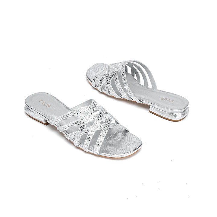 Textured Flat Sandal HL 183