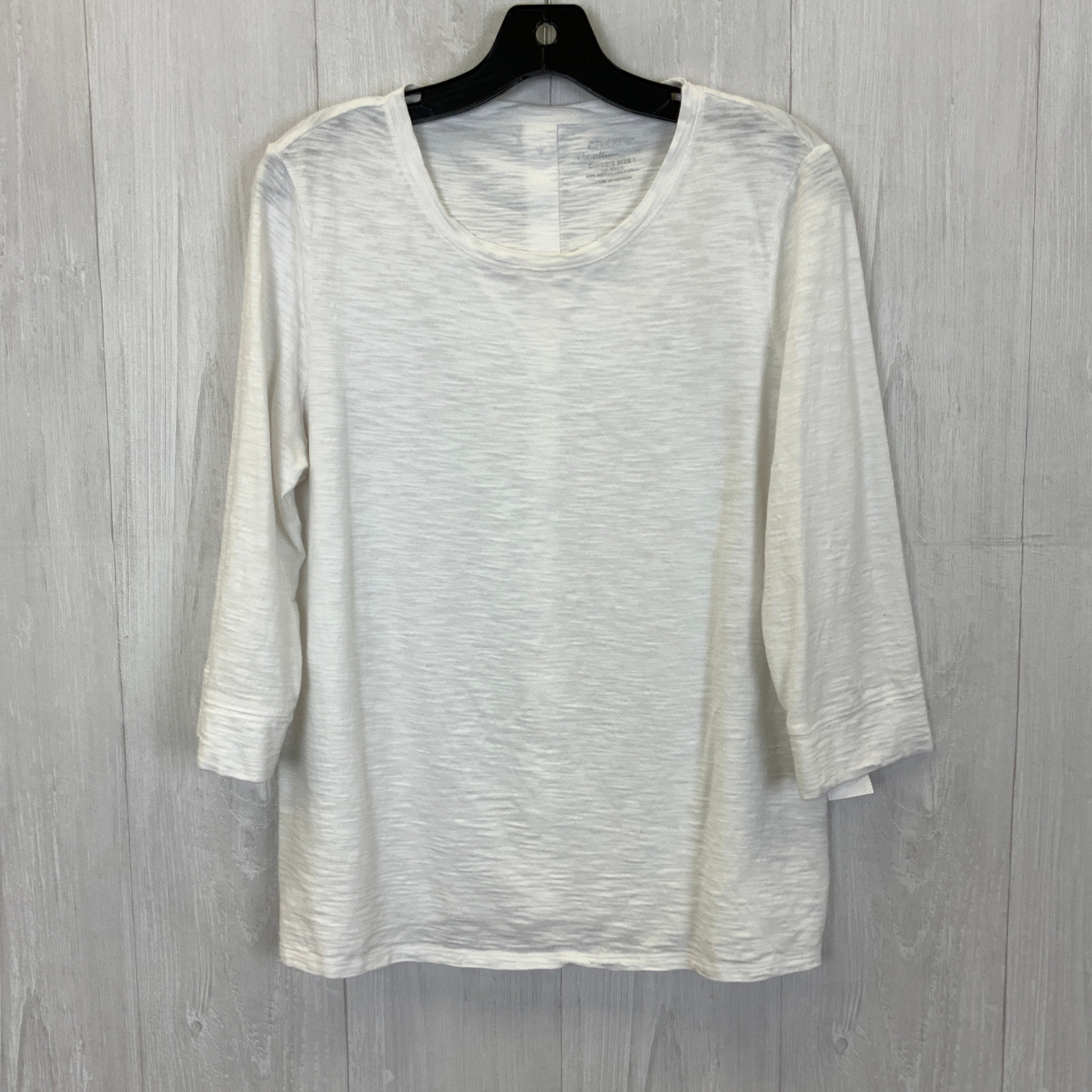 Top 3/4 Sleeve Basic By Chicos  Size: M