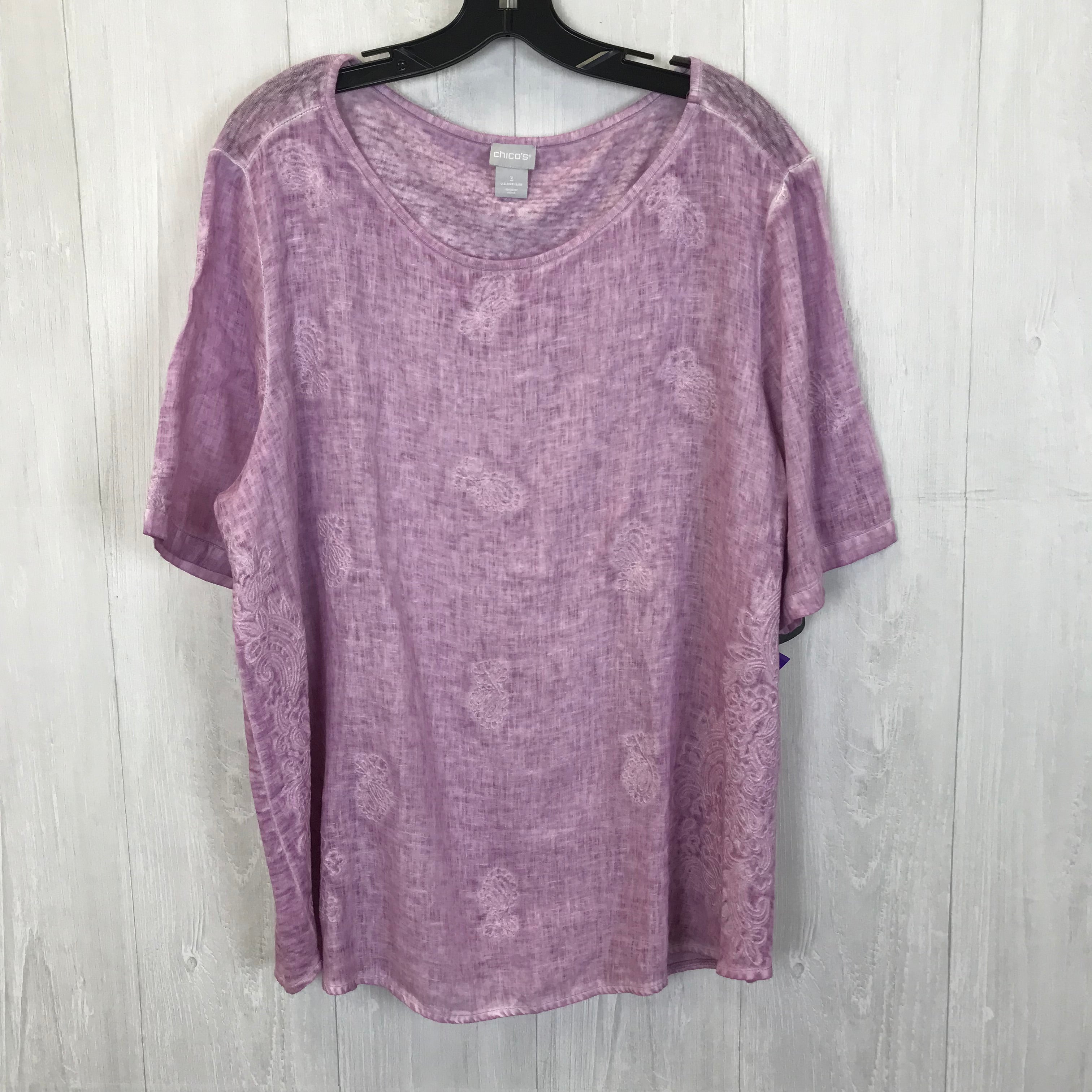 Top Short Sleeve Basic By Chicos  Size: Xl