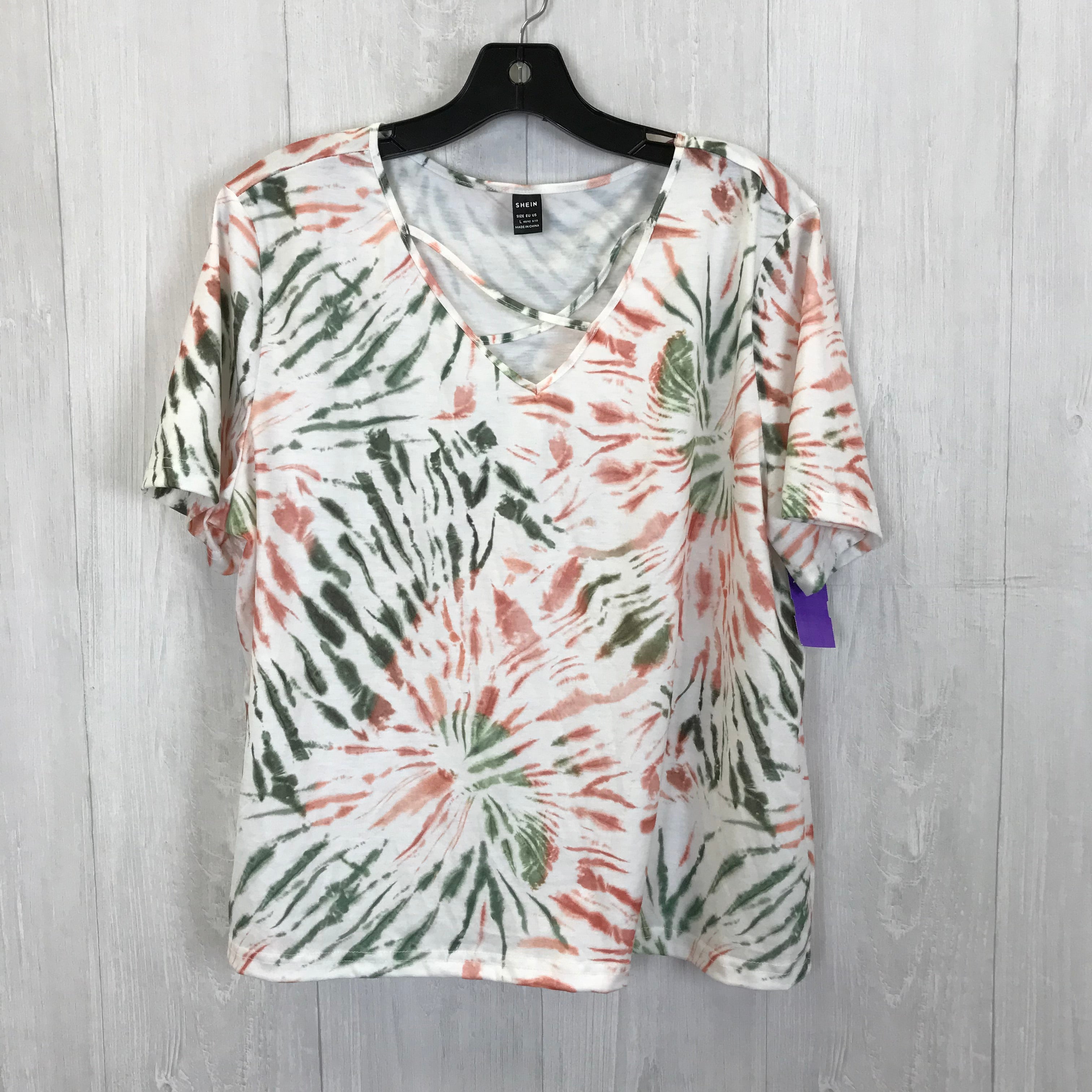 Top Short Sleeve By Shein  Size: L