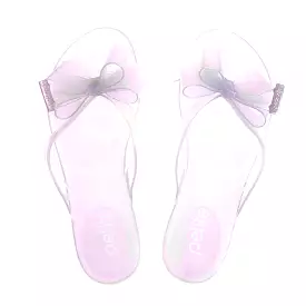 Translucent Holographic Bow Sandals