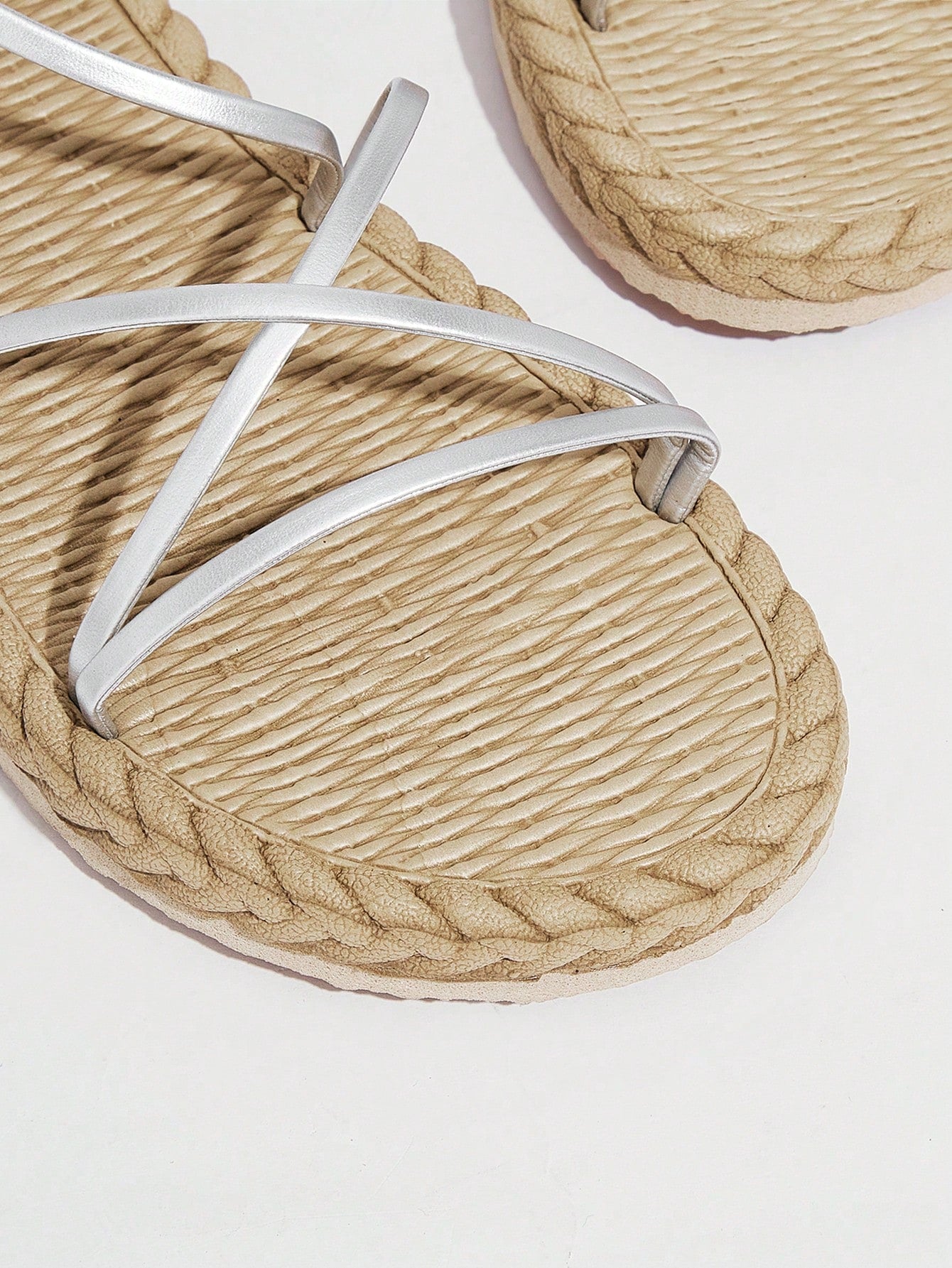 Woman Shoes Multi Strap Tie Leg Flat Sandals, Vacation Outdoor Strappy Sandals For Spring And Summer