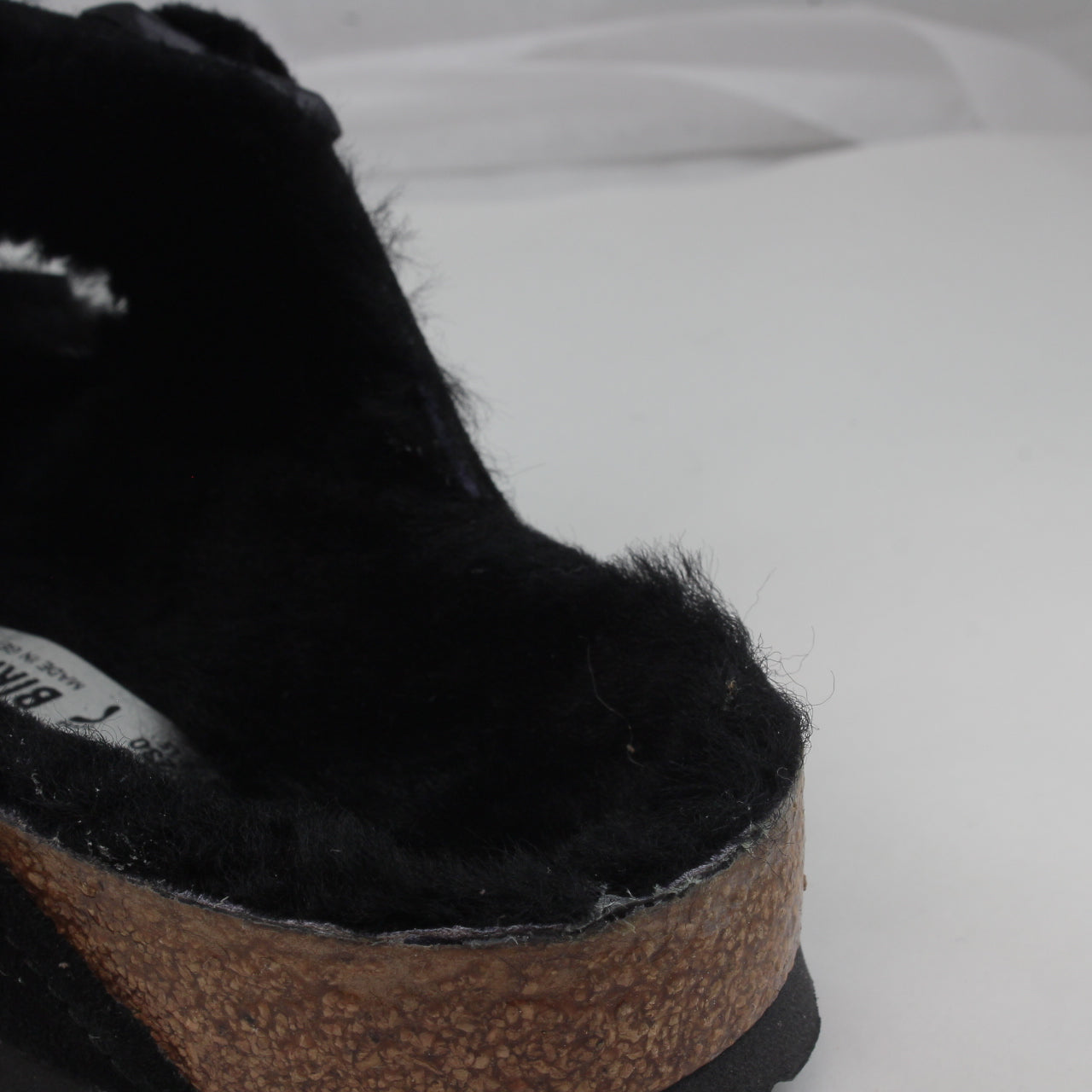 Womens Birkenstock Arizona Shearling Black Black