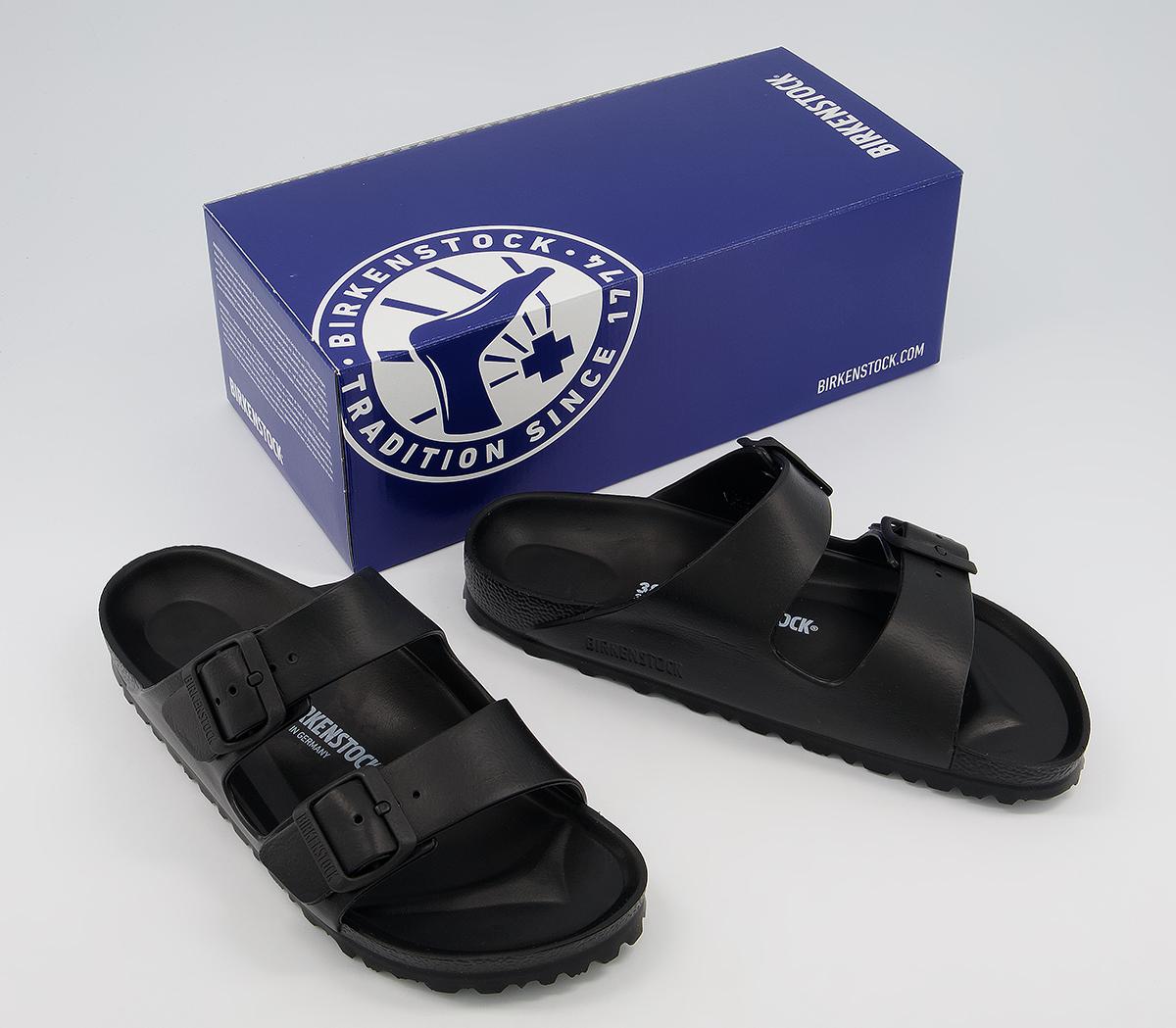 Womens Birkenstock Arizona Two Strap Black Eva