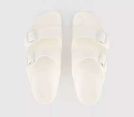 Womens Birkenstock Arizona Two Strap White Eva