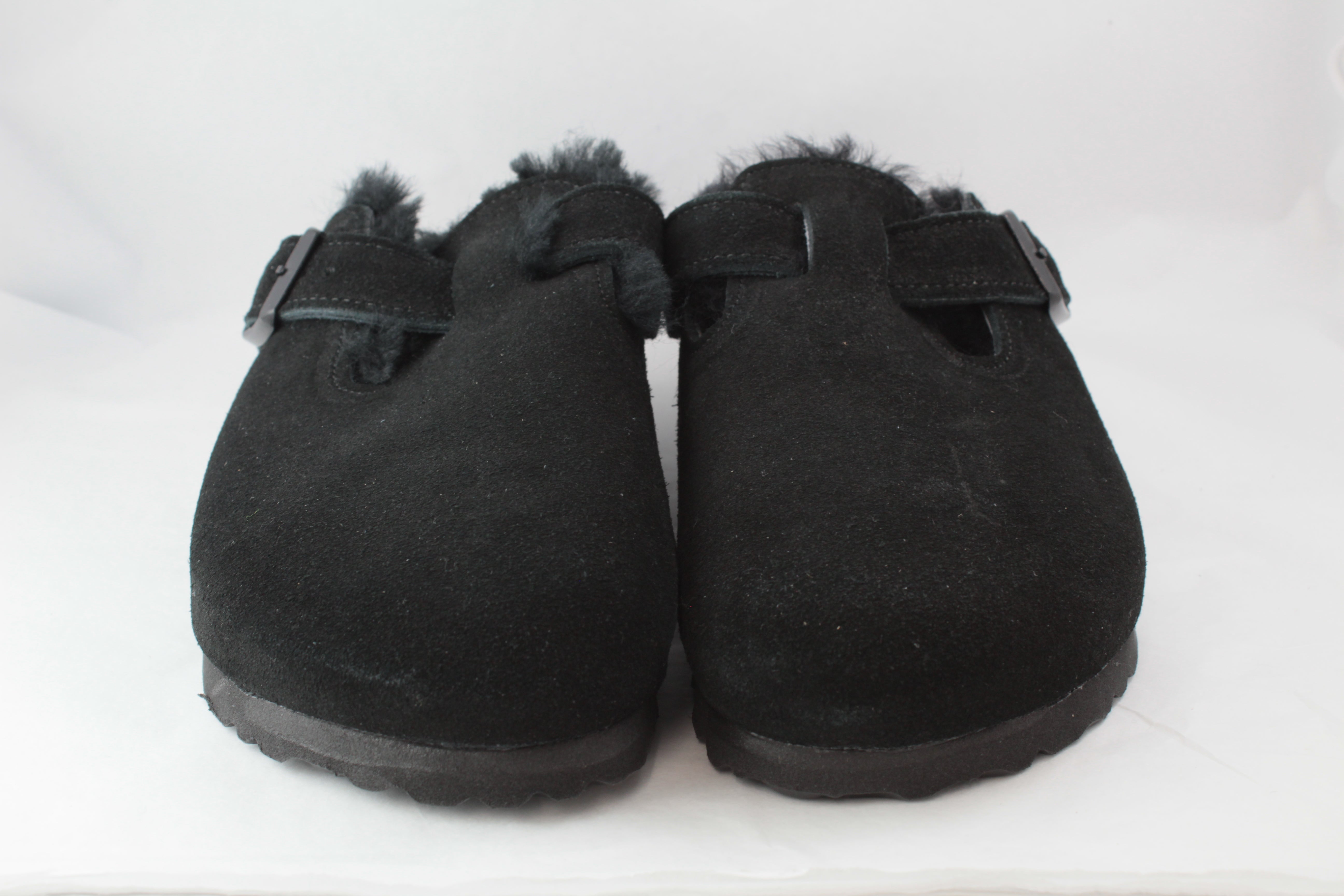 Womens Birkenstock Boston Shearling Black