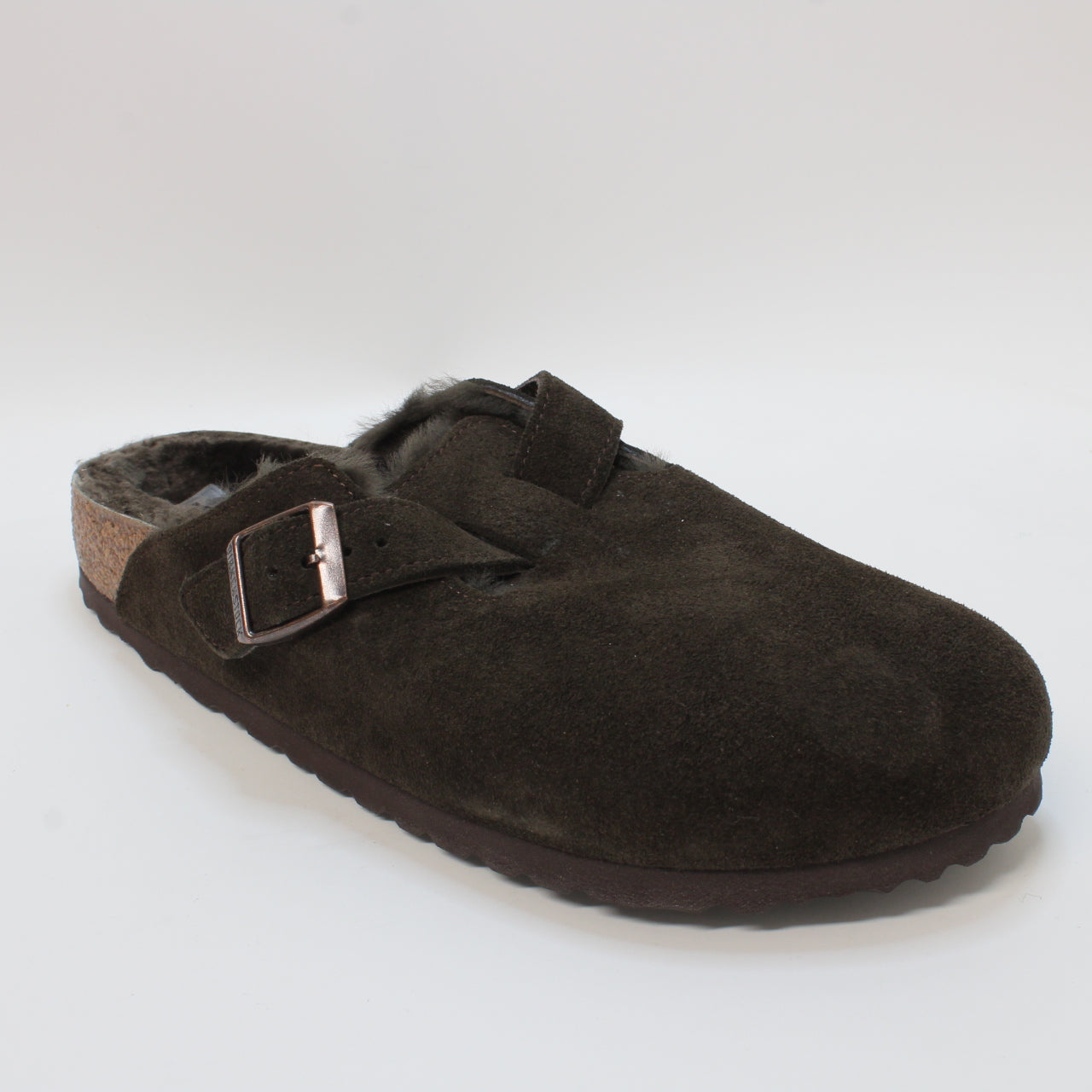 Womens Birkenstock Boston Shearling Mocca