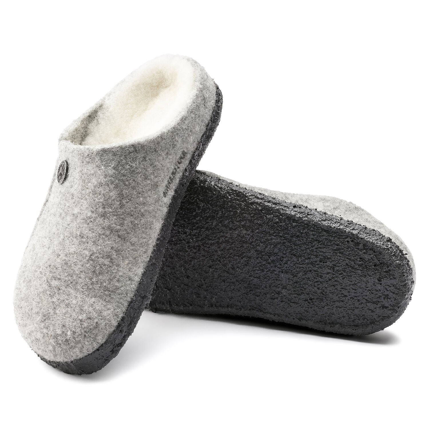 Zermatt Kids - Ligth Grey Wool Felt Shearling||Zermatt pour enfants - Feutre de laine et fourrure gris ple